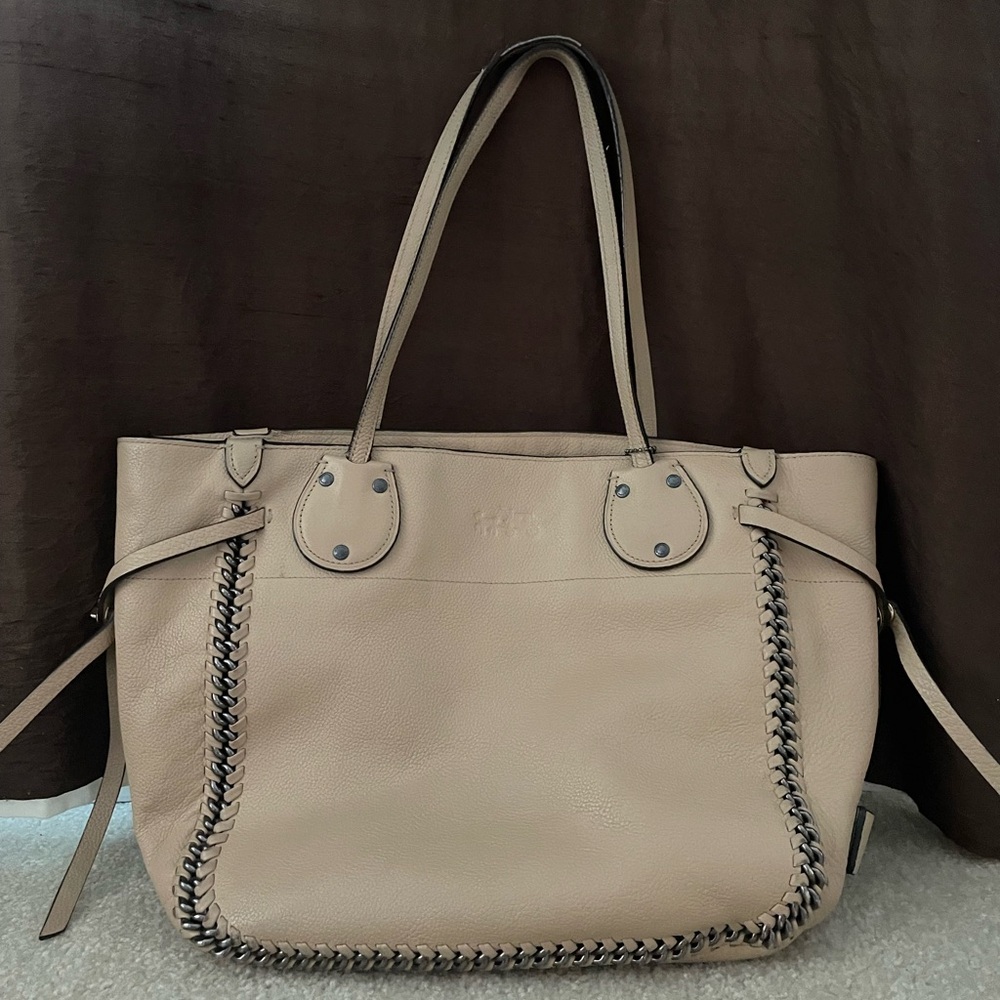 Coach cream tote bag